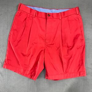 Brooks Brothers 346 Red Chino Shorts Cotton Size 36 Lightweight Advantage Chino‎